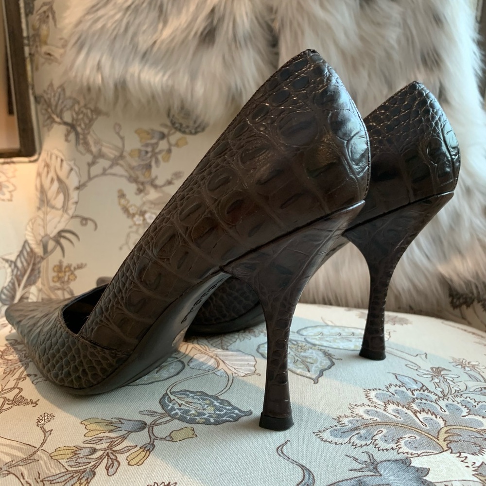 BCBG Girls Size 7 Brown/Black Sexy Stiletto Heels